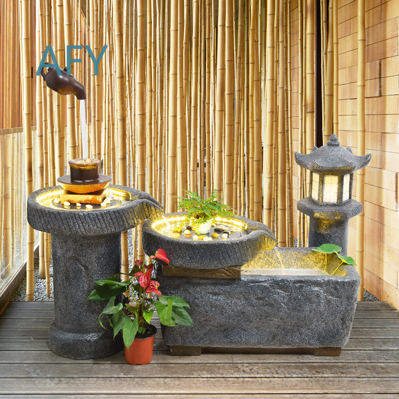 Fontanna wodna w stylu japońsk – Gardening Hand Tools Japanese recenzja i cena
